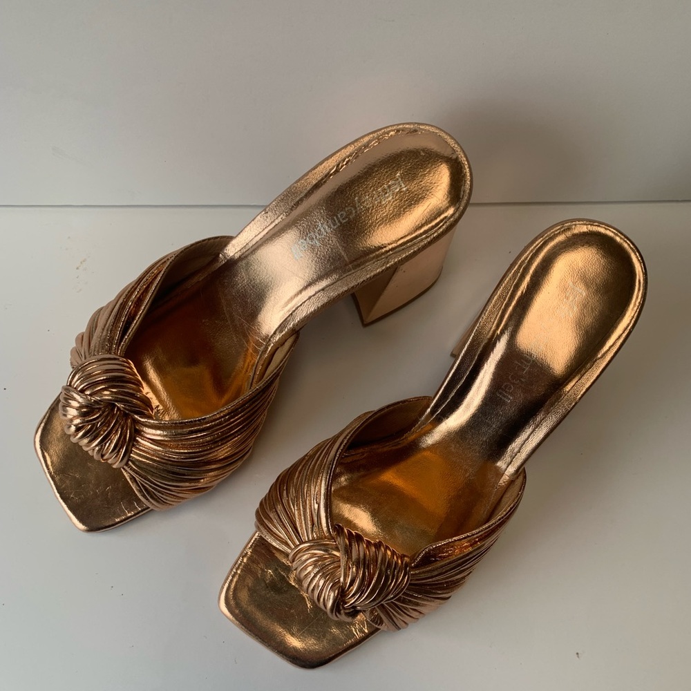 Jeffrey Campbell Metallic Bronze Heels - Picture 2 of 11
